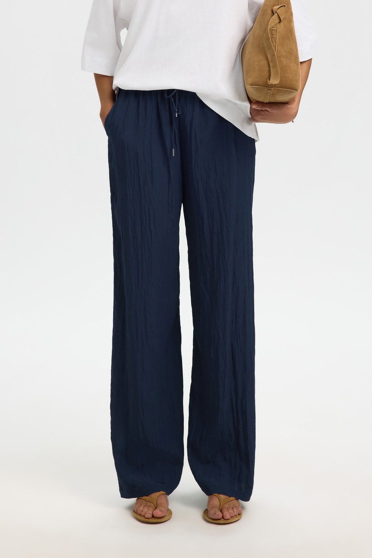 SLFIONA HW WIDE STRING PANT B