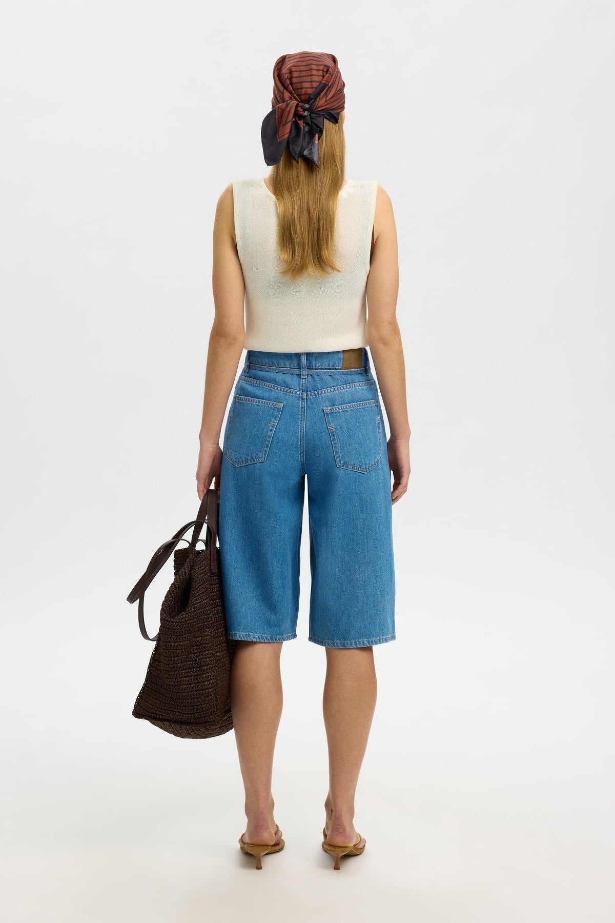 SLFTENNA MW BERMUDA DENIM