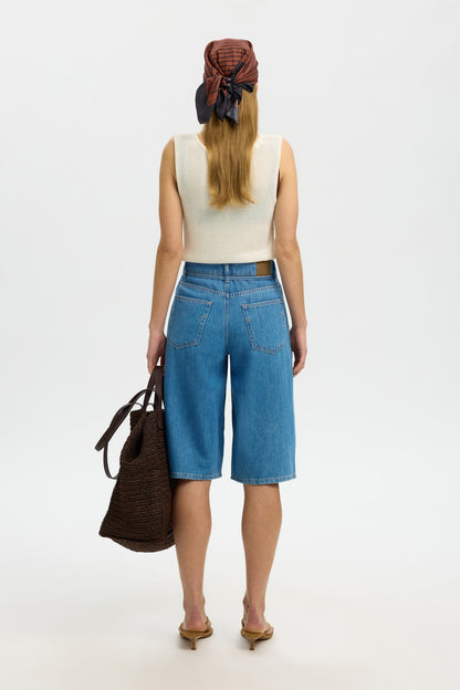 SLFTENNA MW BERMUDA DENIM