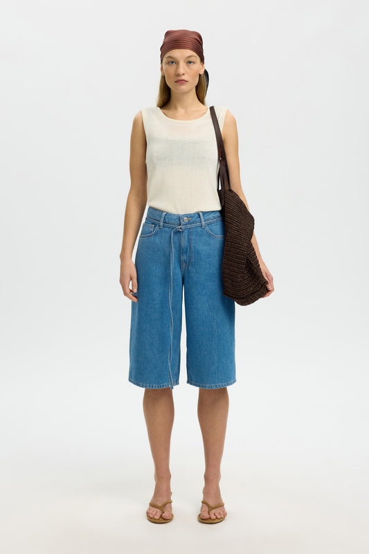 SLFTENNA MW BERMUDA DENIM