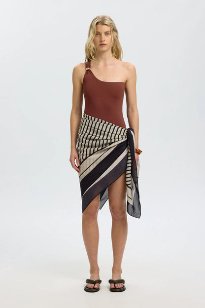 SLFBARI ONE SHOULDER SWIMSUIT