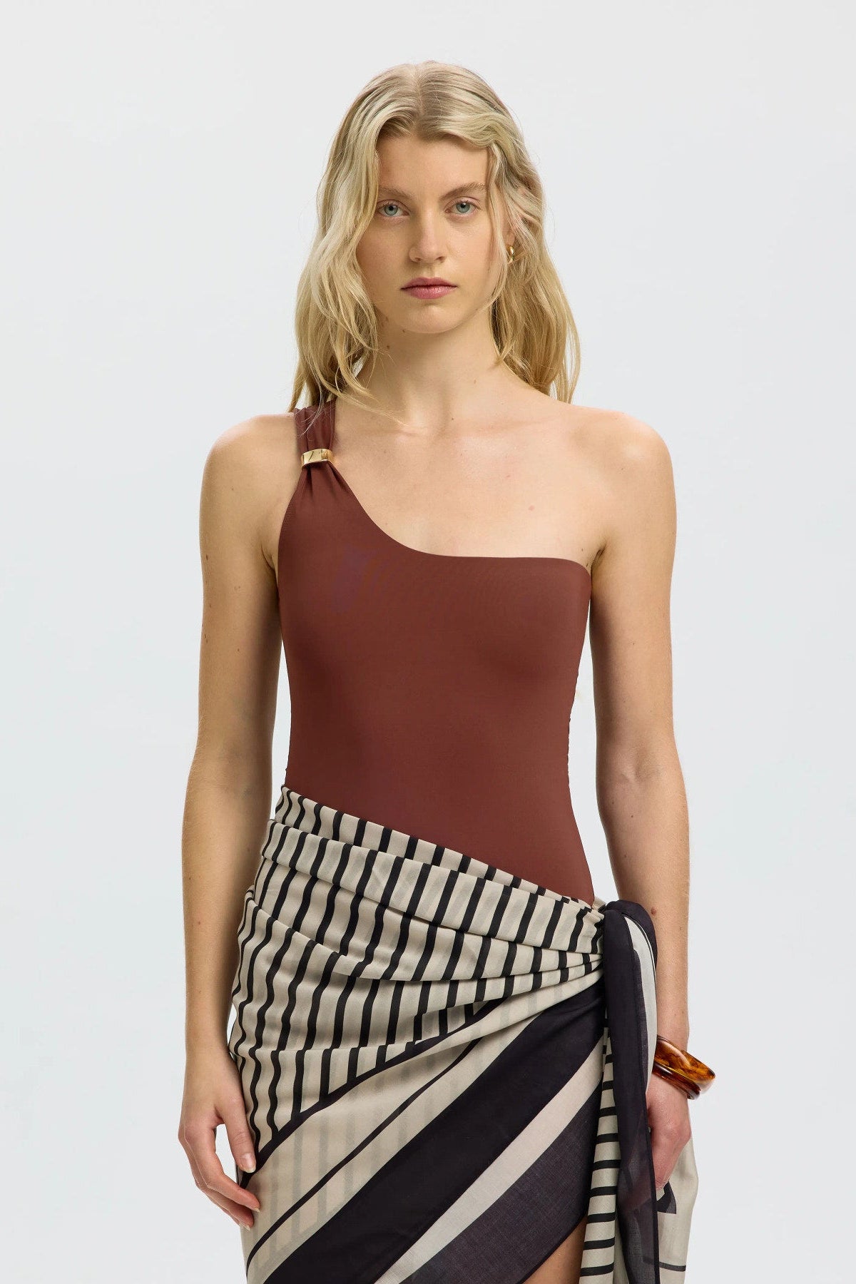 SLFBARI ONE SHOULDER SWIMSUIT