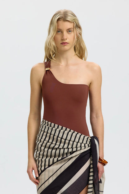 SLFBARI ONE SHOULDER SWIMSUIT