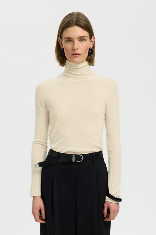 SLWVENDY WOOL LS KNIT ROLL