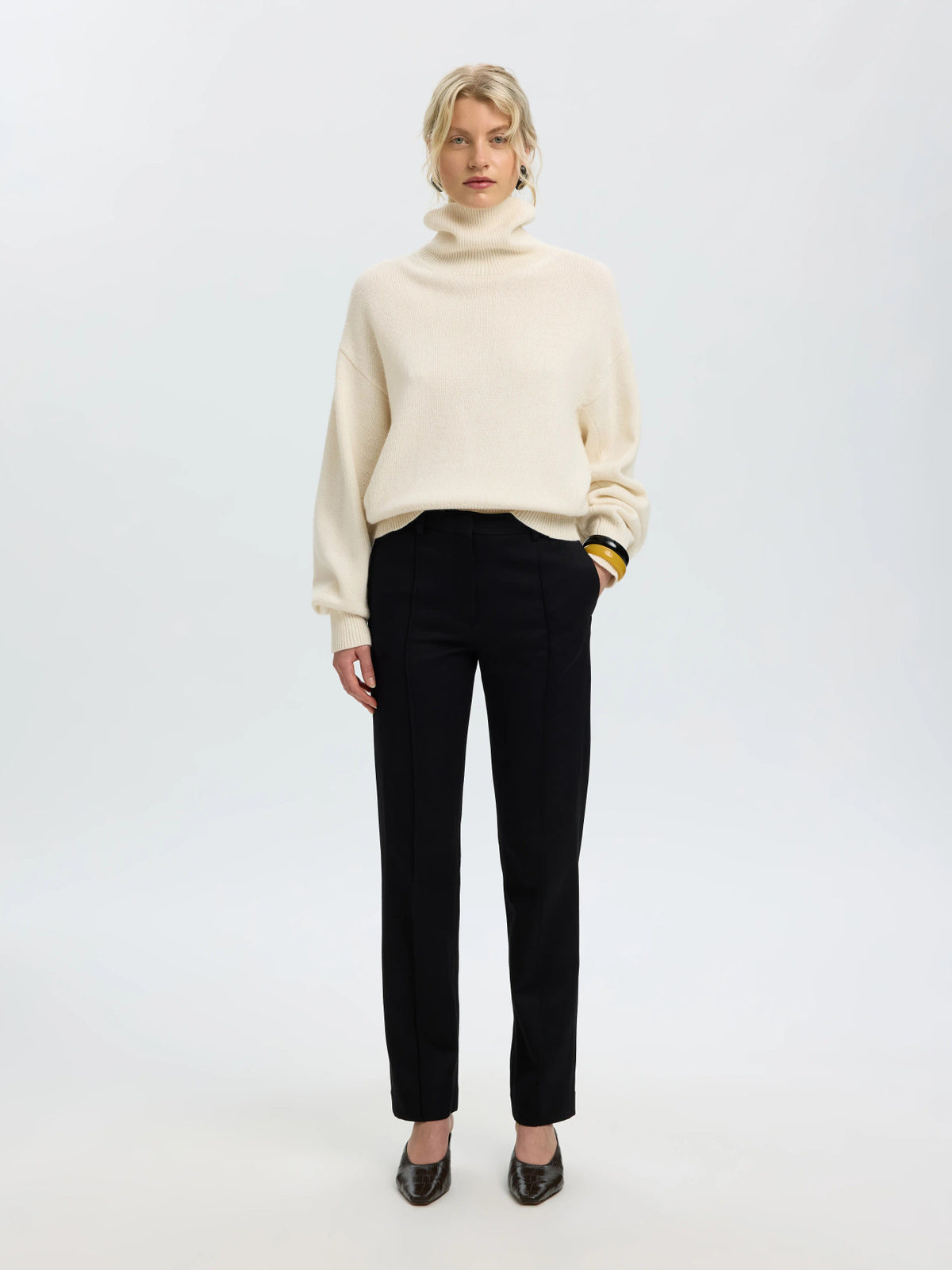 SLWELLIE LS KNIT ROLL NECK