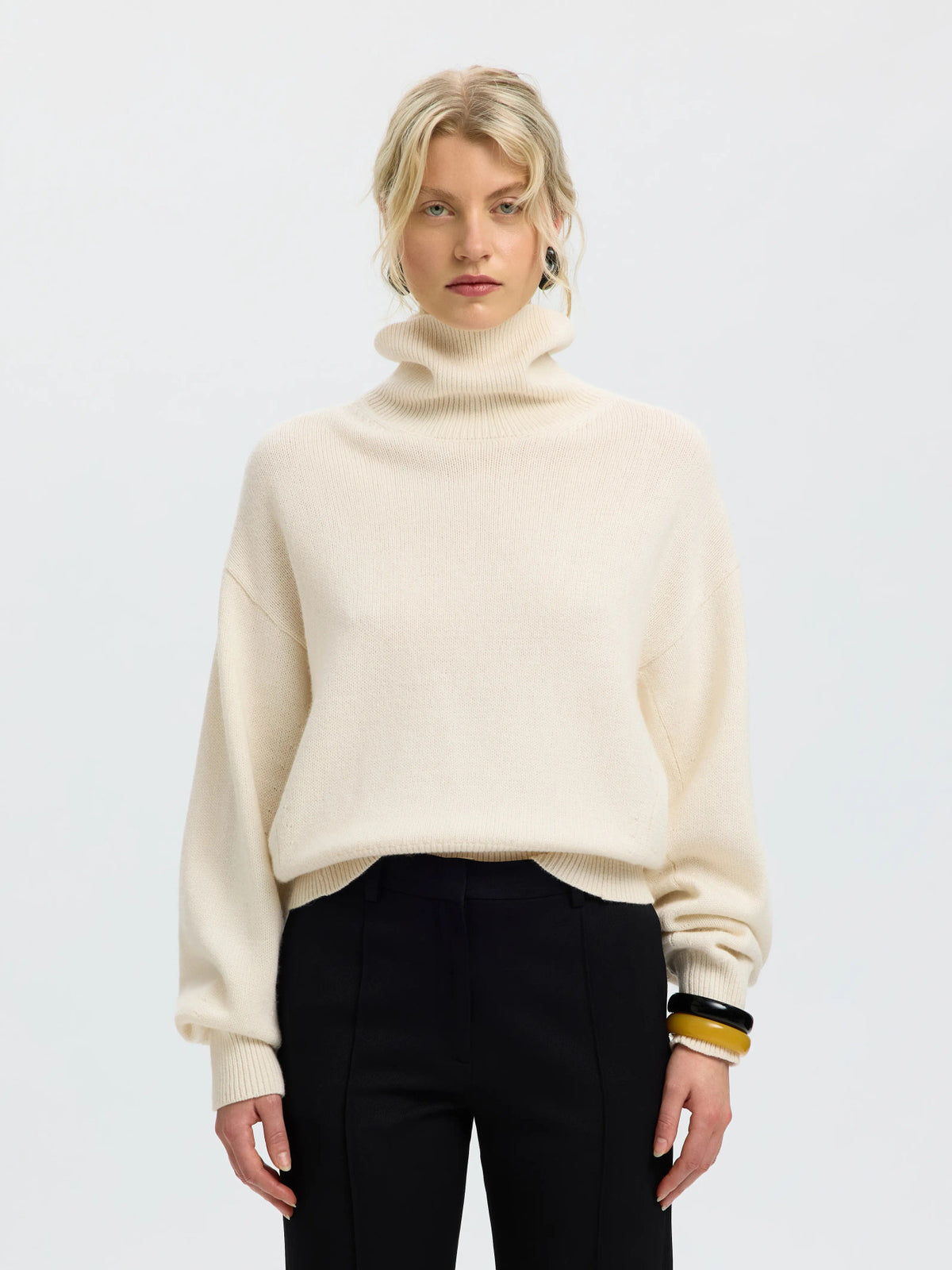 SLWELLIE LS KNIT ROLL NECK