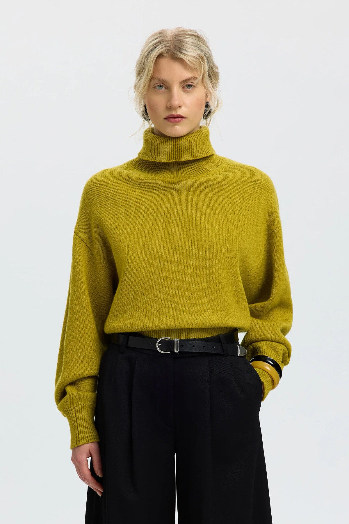 SLWELLIE LS KNIT ROLL NECK