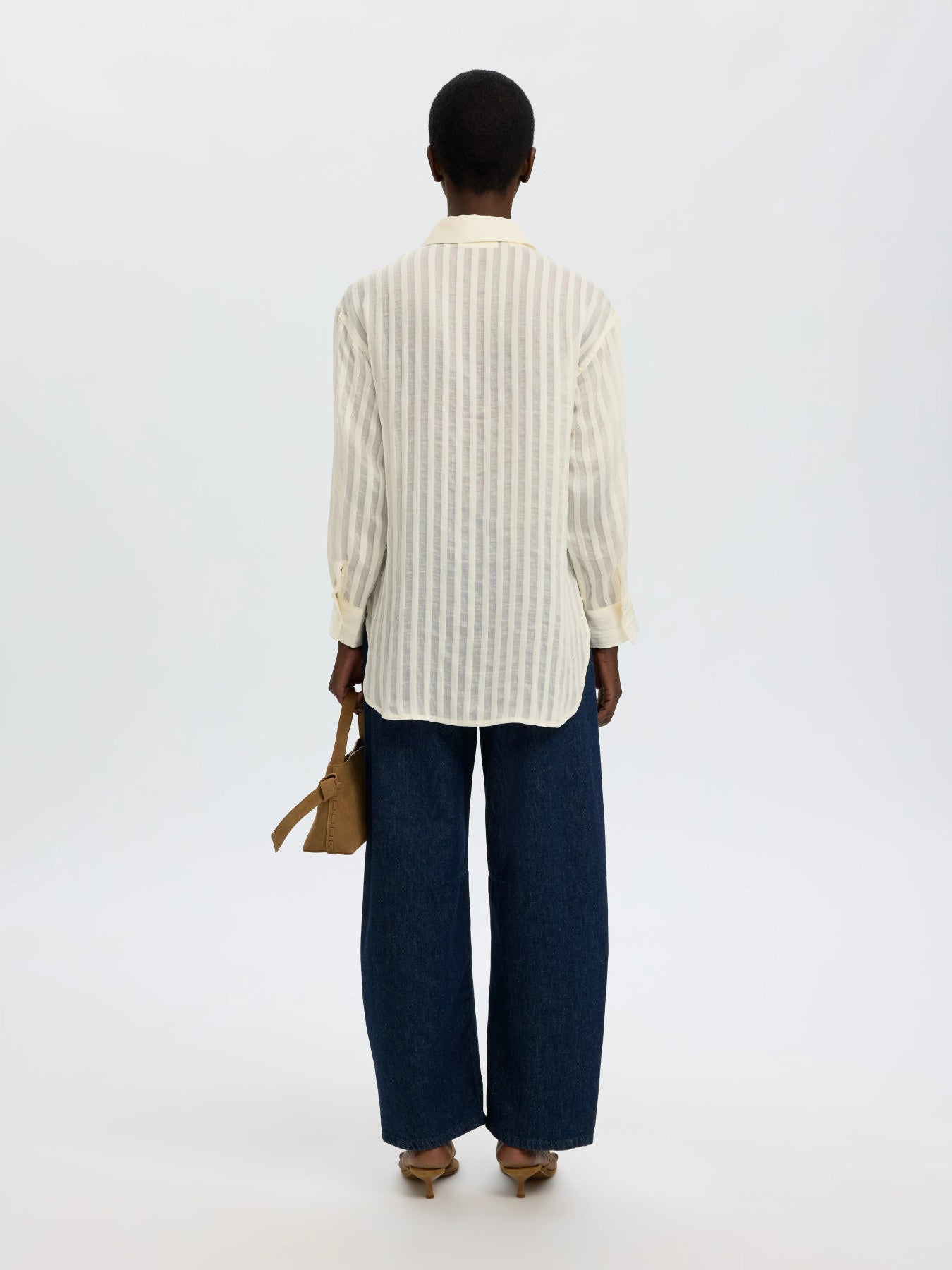 SLFTORAN OVERSIZED LS STRIPED