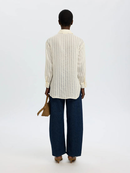 SLFTORAN OVERSIZED LS STRIPED