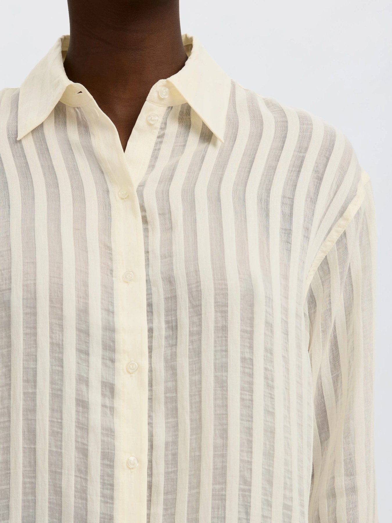 SLFTORAN OVERSIZED LS STRIPED