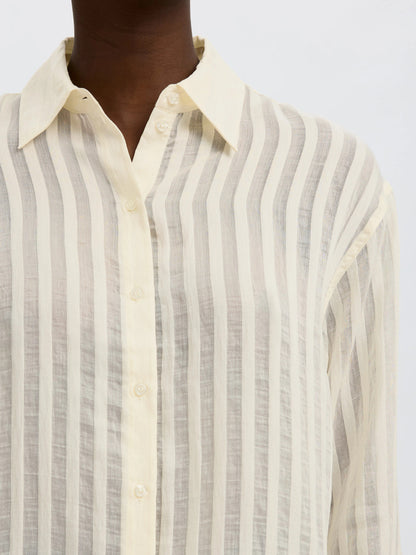 SLFTORAN OVERSIZED LS STRIPED