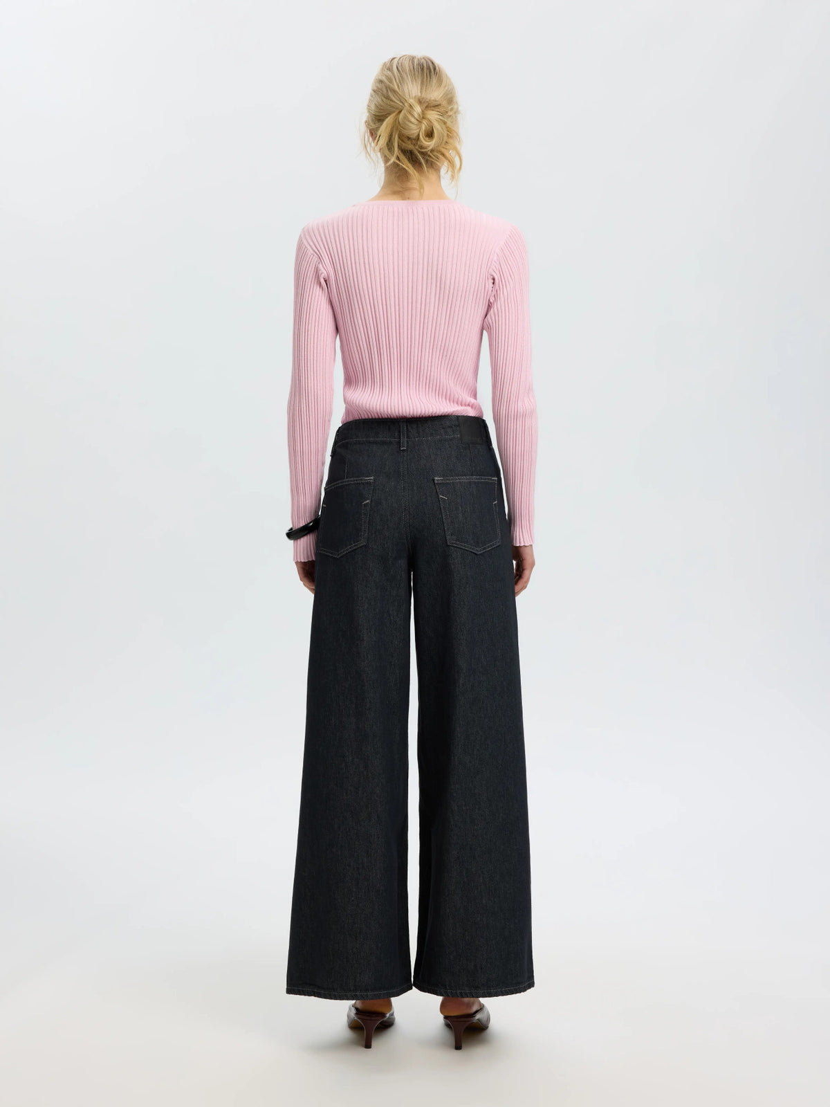 SLWTOLEDO LS KNIT STRUCTURE ONECK