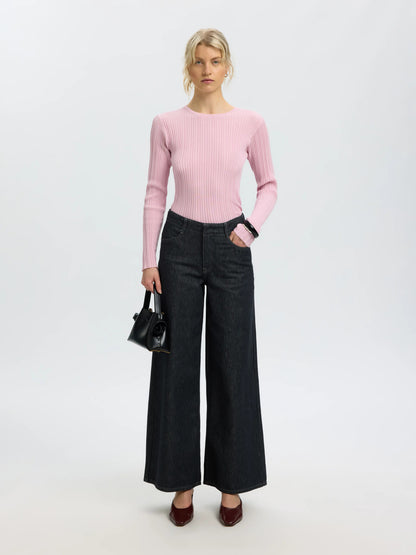 SLWTOLEDO LS KNIT STRUCTURE ONECK