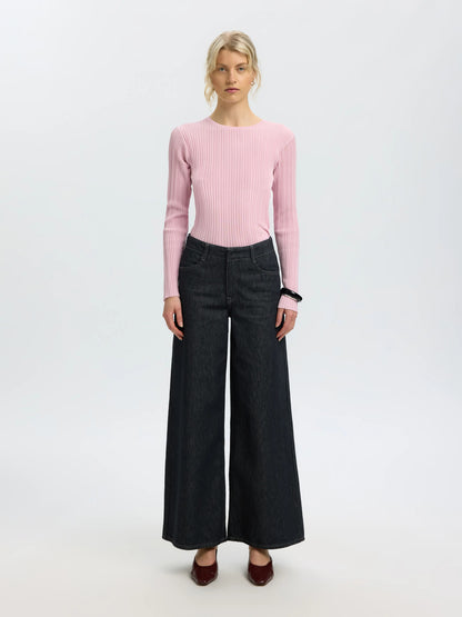 SLWTOLEDO LS KNIT STRUCTURE ONECK