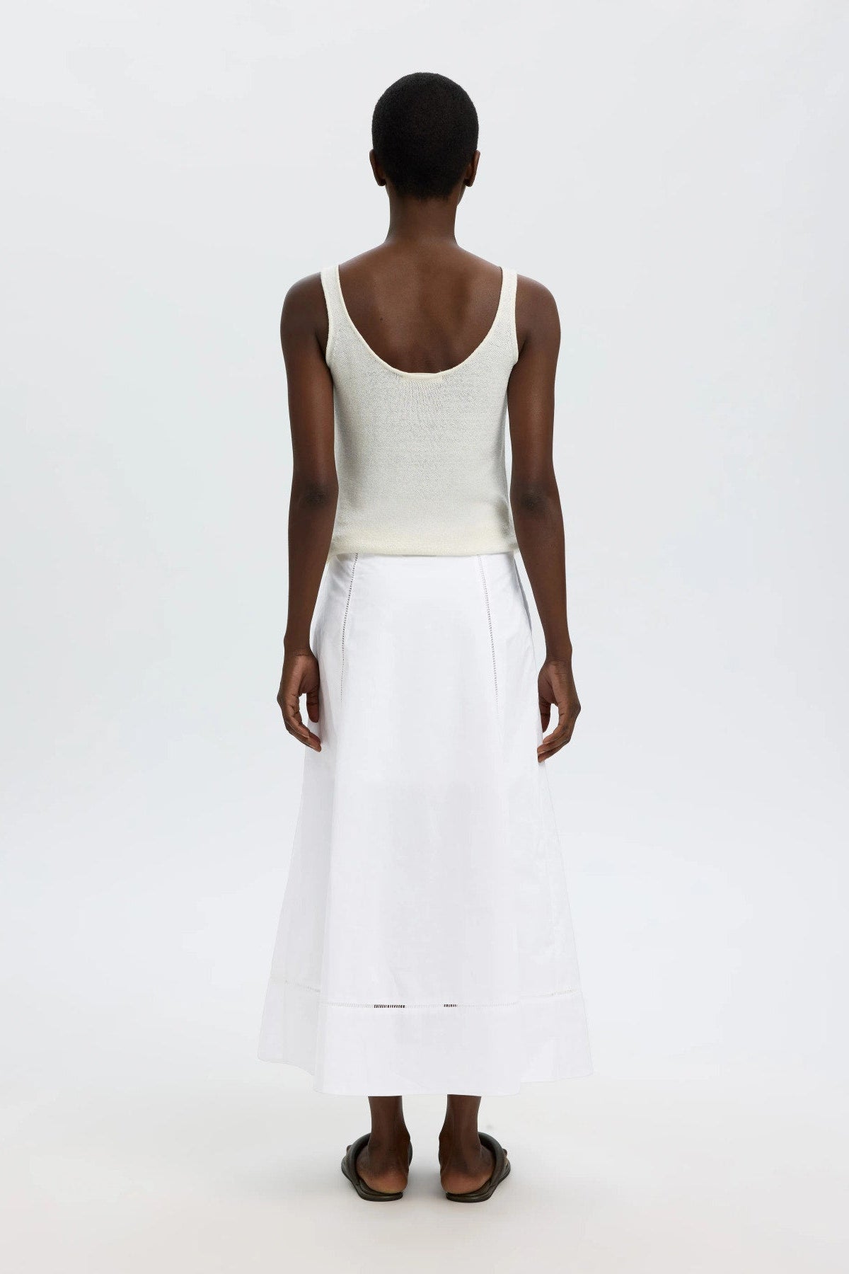 SLFDELIA ANKLE LADDER STITCH SKIRT
