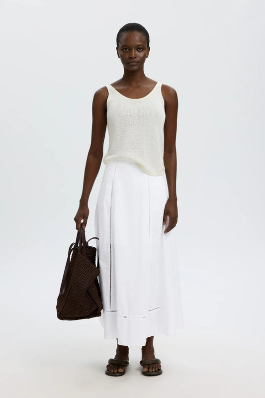 SLFDELIA ANKLE LADDER STITCH SKIRT