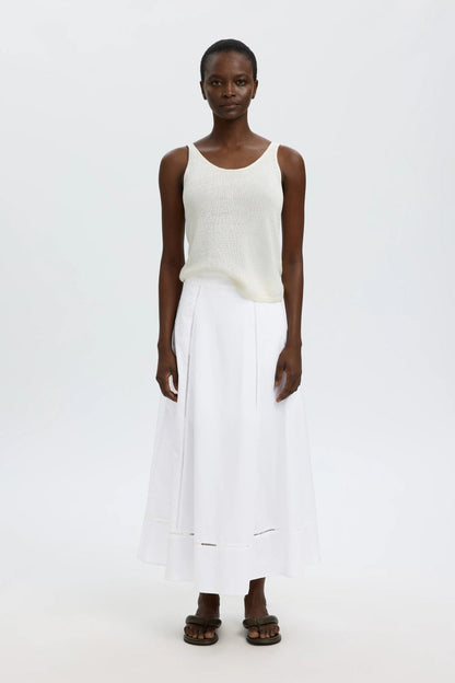 SLFDELIA ANKLE LADDER STITCH SKIRT