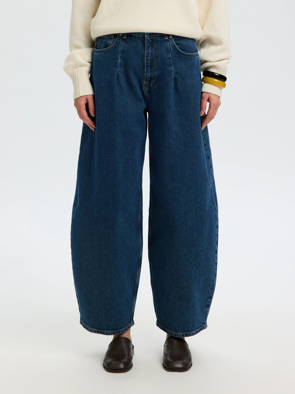 SLWBARREL LOOSE NANET MID BLUE