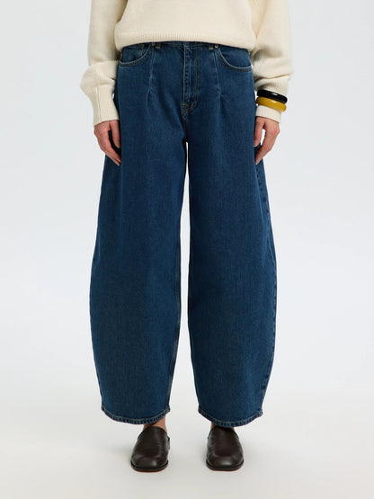 SLWBARREL LOOSE NANET MID BLUE