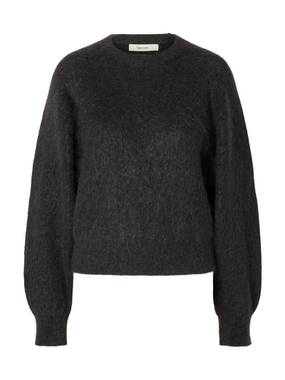 SLWMIRA LS KNIT SHORT O-NECK