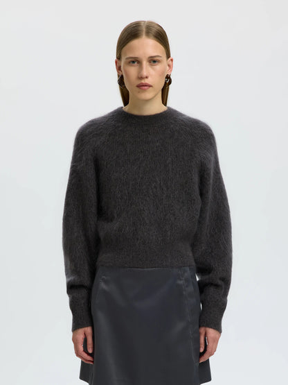 SLWMIRA LS KNIT SHORT O-NECK