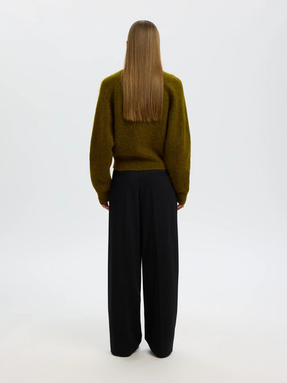 SLWMIRA LS KNIT SHORT O-NECK
