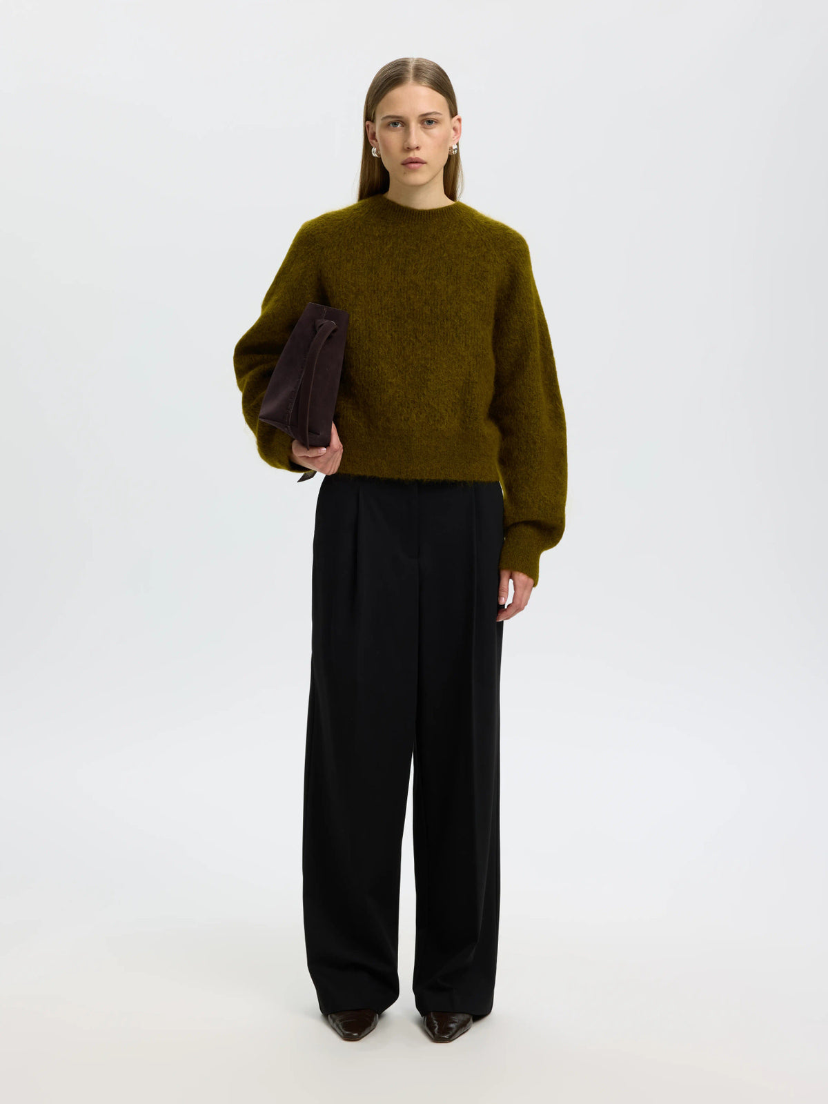 SLWMIRA LS KNIT SHORT O-NECK