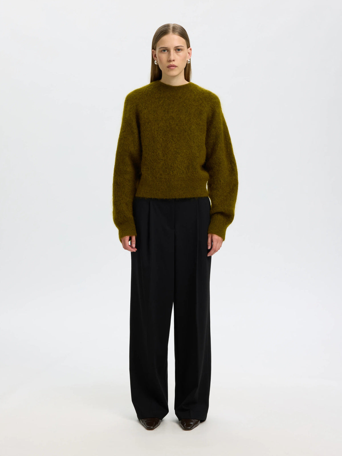 SLWMIRA LS KNIT SHORT O-NECK