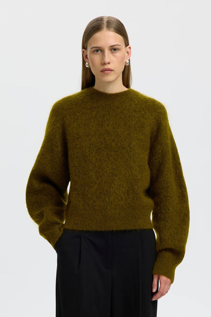 SLWMIRA LS KNIT SHORT O-NECK