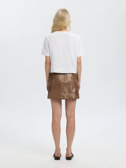 SLWJIL LEATHER HW MINI SKIRT