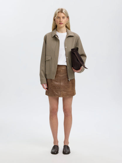 SLWJIL LEATHER HW MINI SKIRT