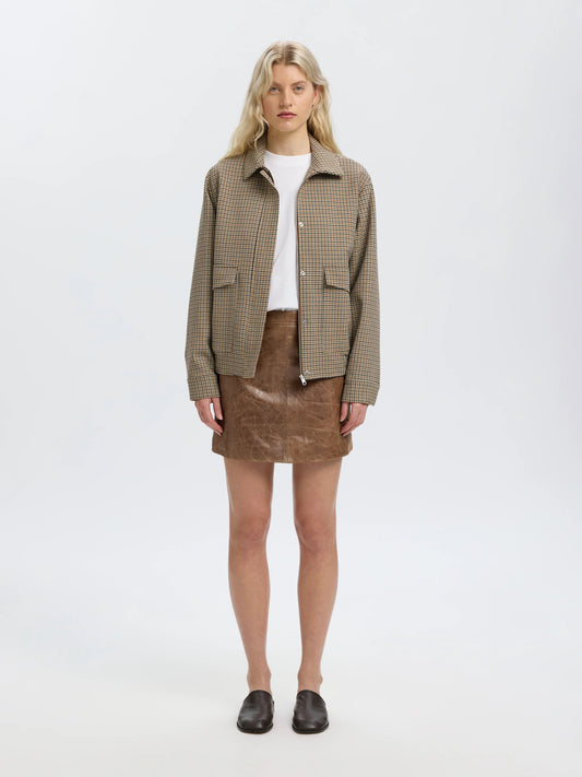 SLWJIL LEATHER HW MINI SKIRT