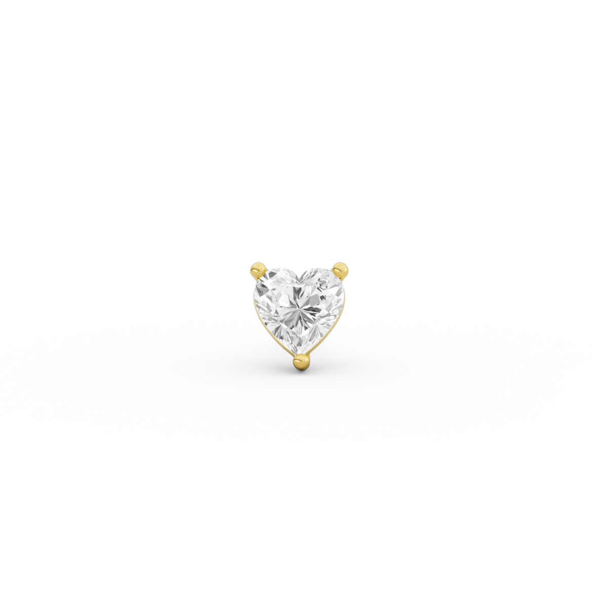 HEART DIAMOND EARSTUD