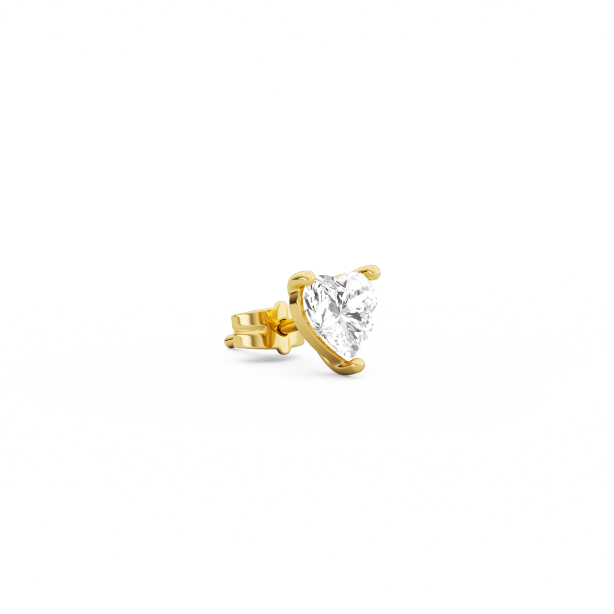 HEART DIAMOND EARSTUD