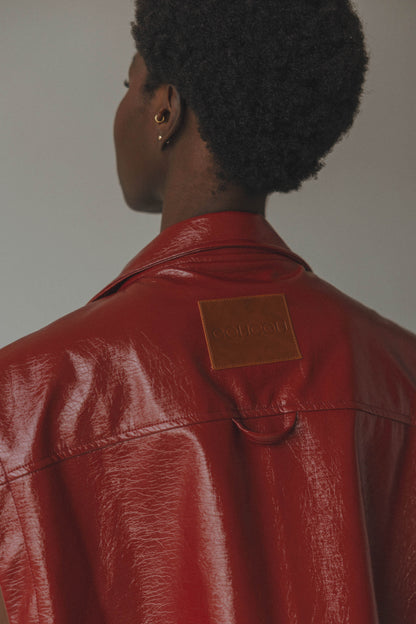 Saddle up sleeveless jacket