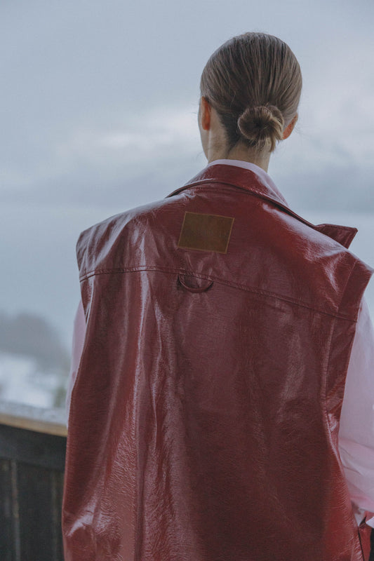 Saddle up sleeveless jacket