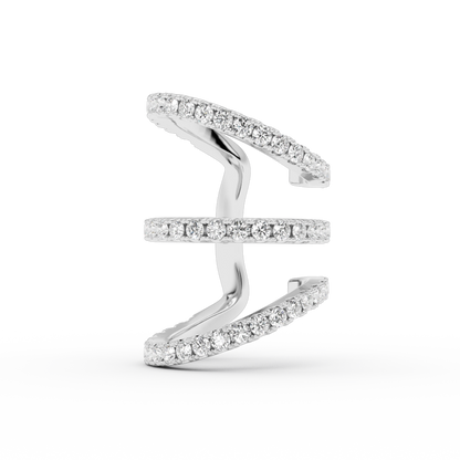 TRIO IVY EAR CUFF STRASS