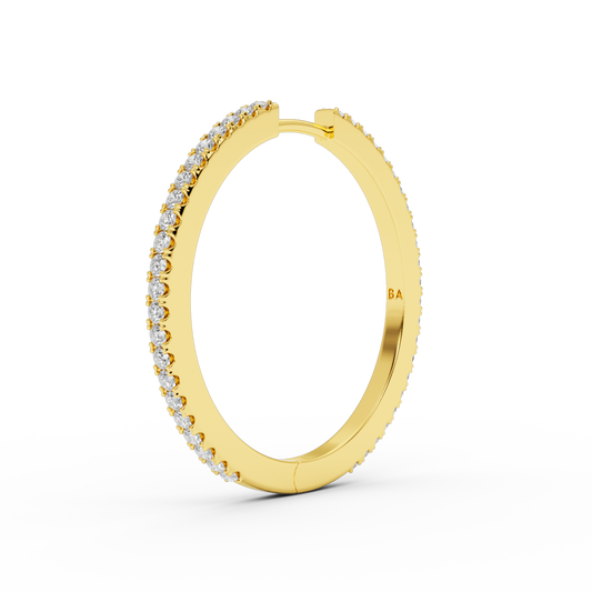 IVY L DIAMOND EARRING 30MM
