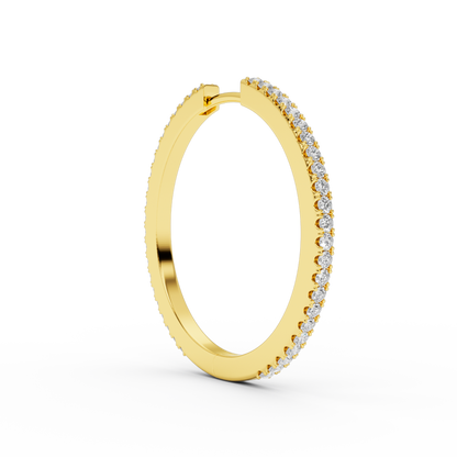 IVY L DIAMOND EARRING 30MM