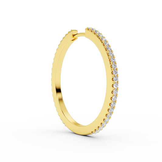 IVY L DIAMOND EARRING 30MM