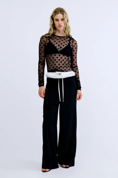 Elle mesh top