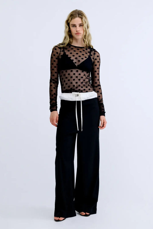 Elle mesh top
