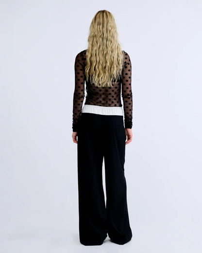 Elle mesh top