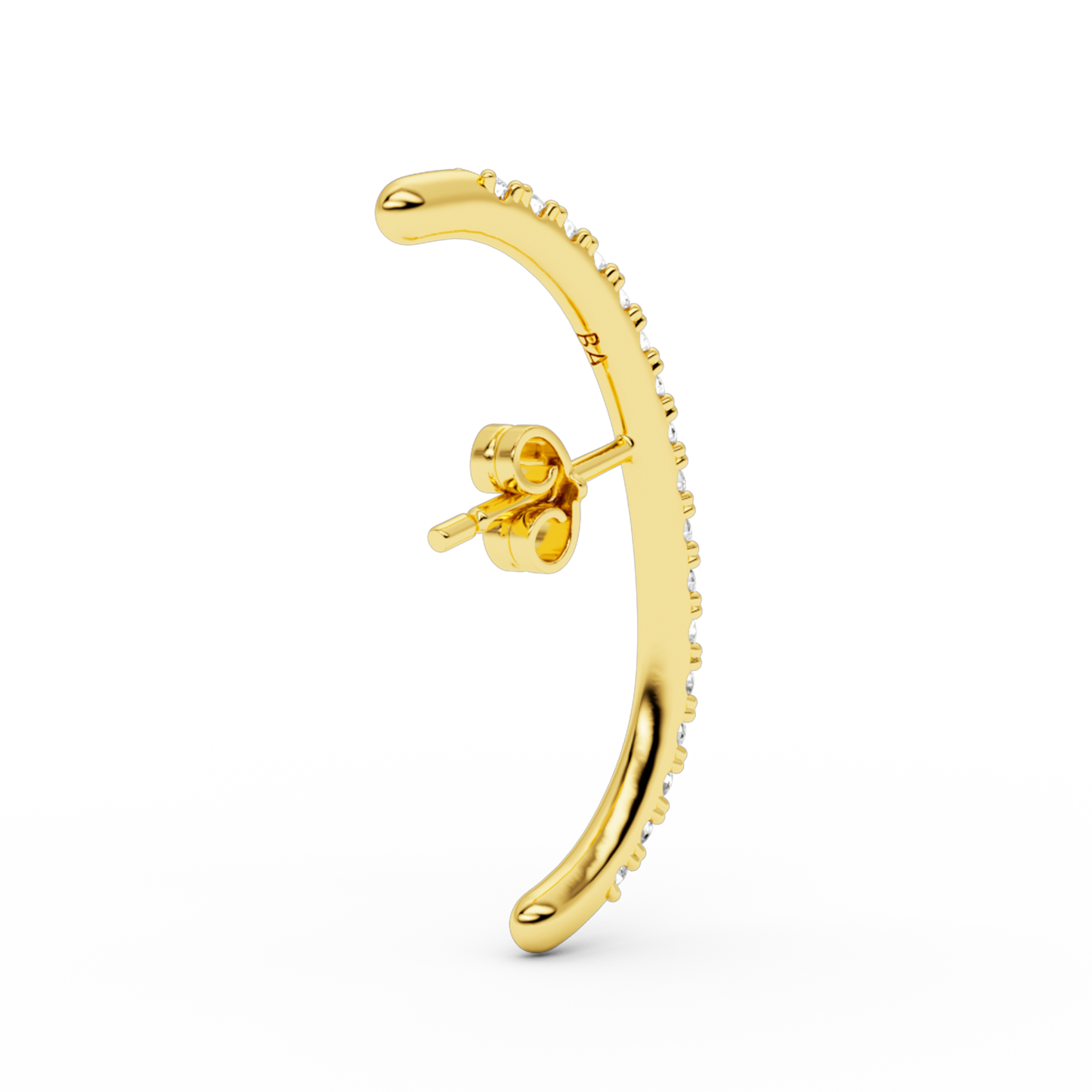 LONG DIAMOND HUG EARSTUD