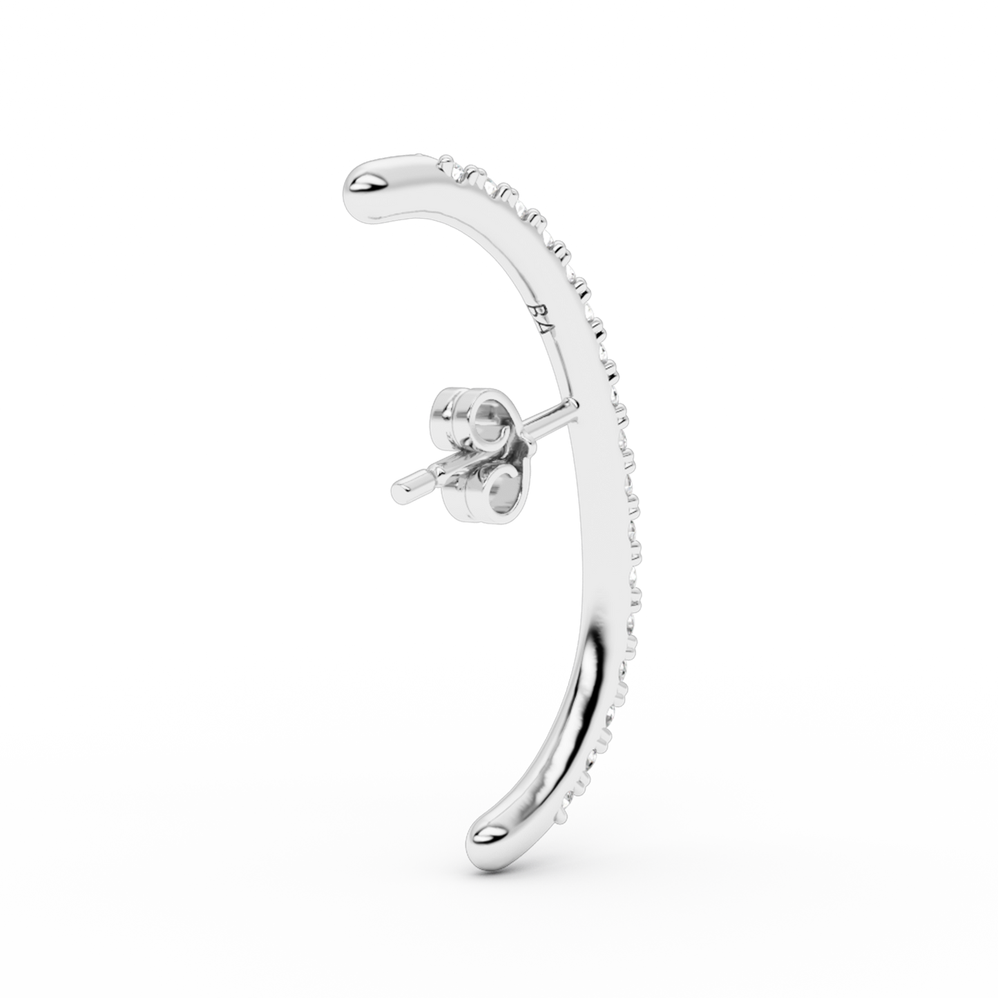 LONG DIAMOND HUG EARSTUD