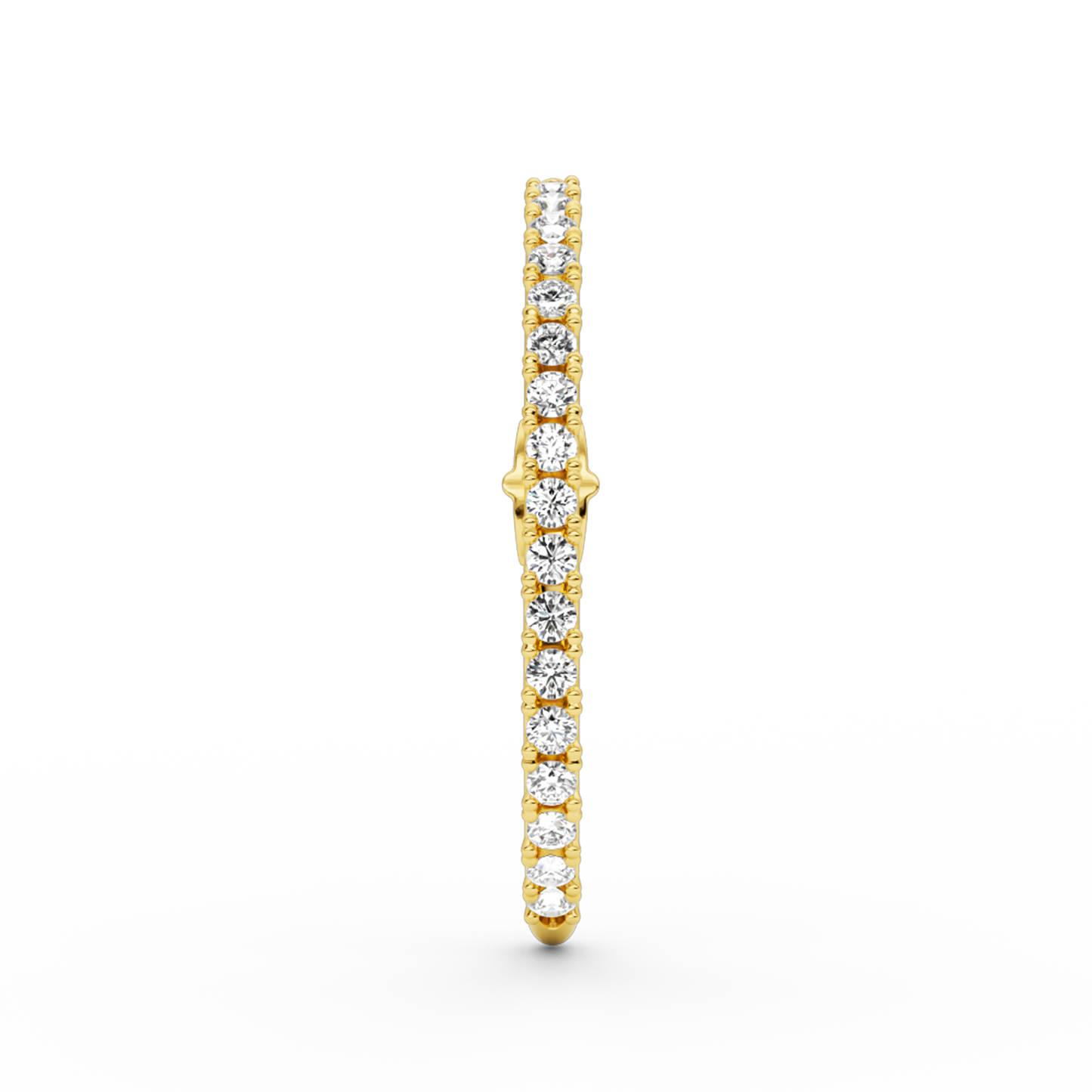LONG DIAMOND HUG EARSTUD