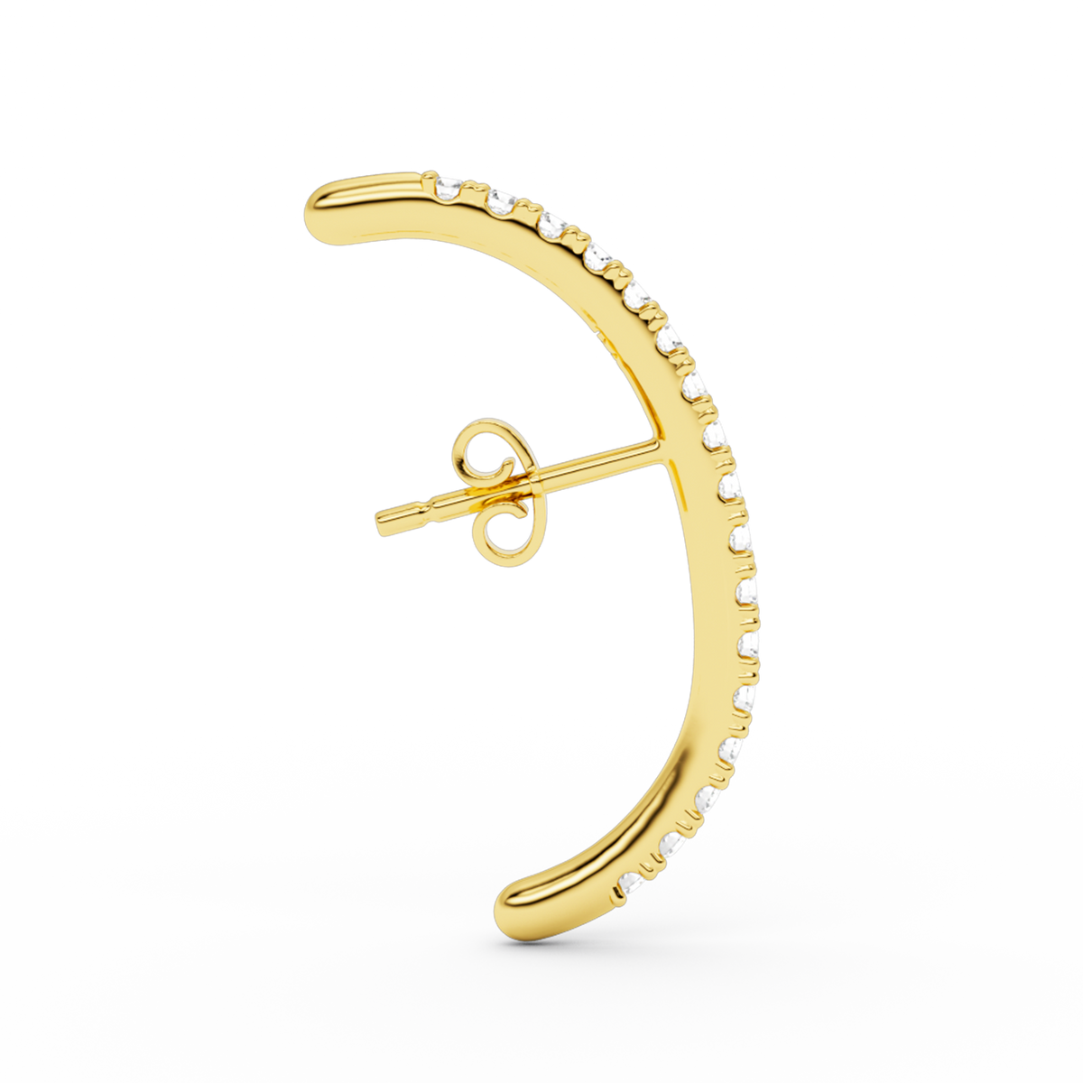 LONG DIAMOND HUG EARSTUD