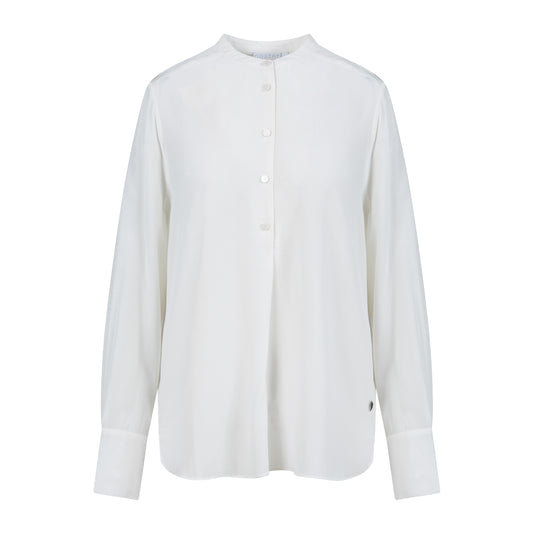 Shirt with folded placket