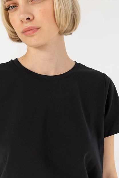 T-shirt with round neck - Mid sleeves