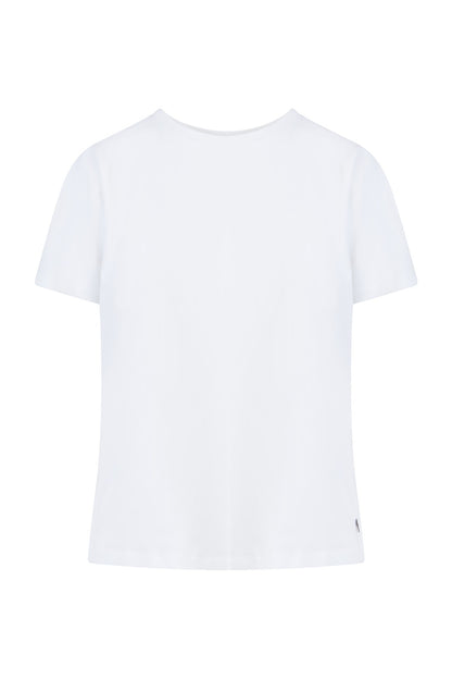 T-shirt with round neck - Mid sleeves